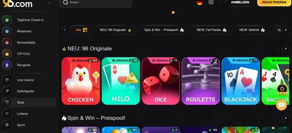 96.com desktop screenshot 2